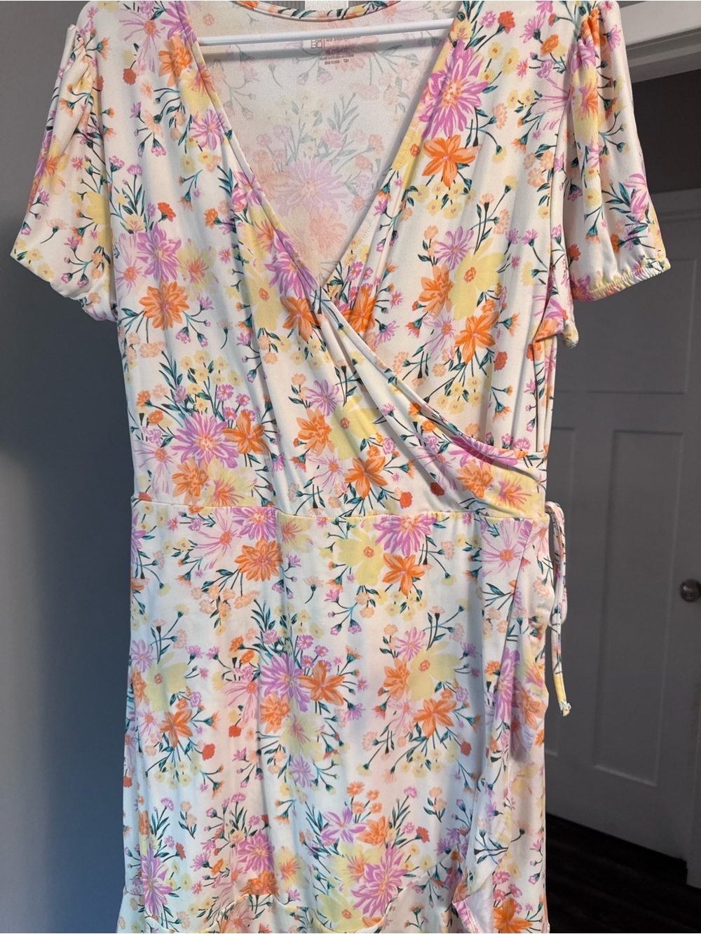 Bonds Pastel Floral Top in Yellow, Pink & Blue